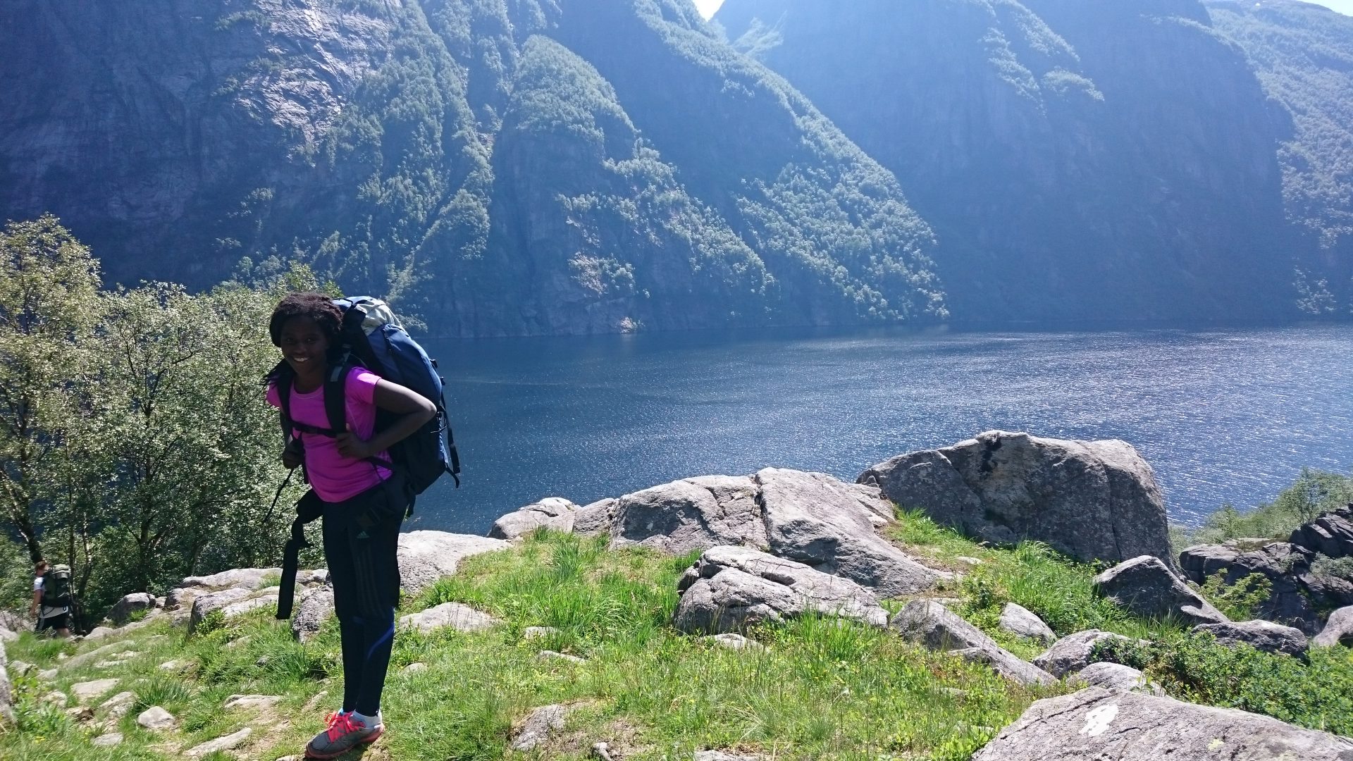 Nesten framme, og turhumøret framleis på topp!