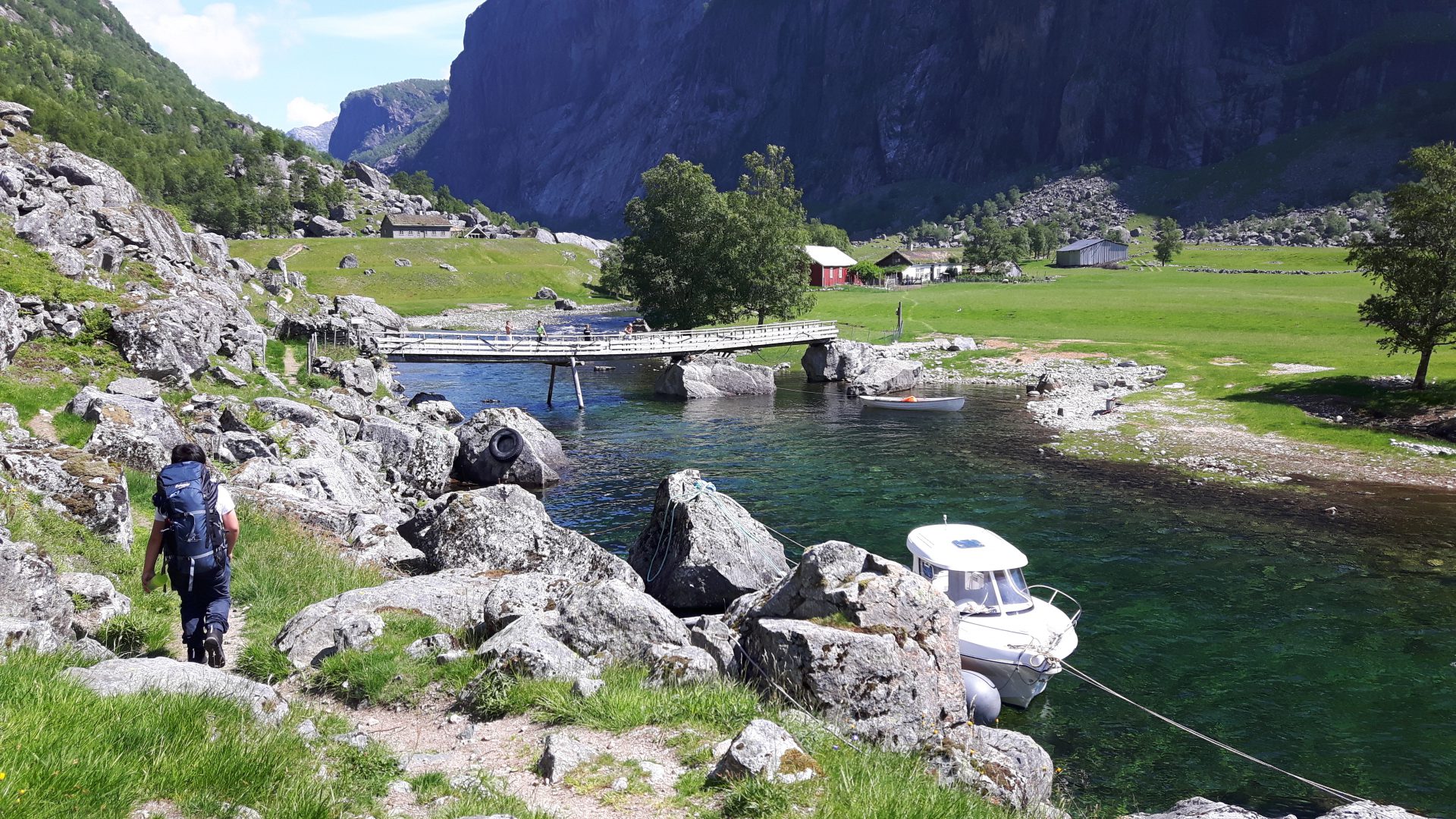 Første synet av garden